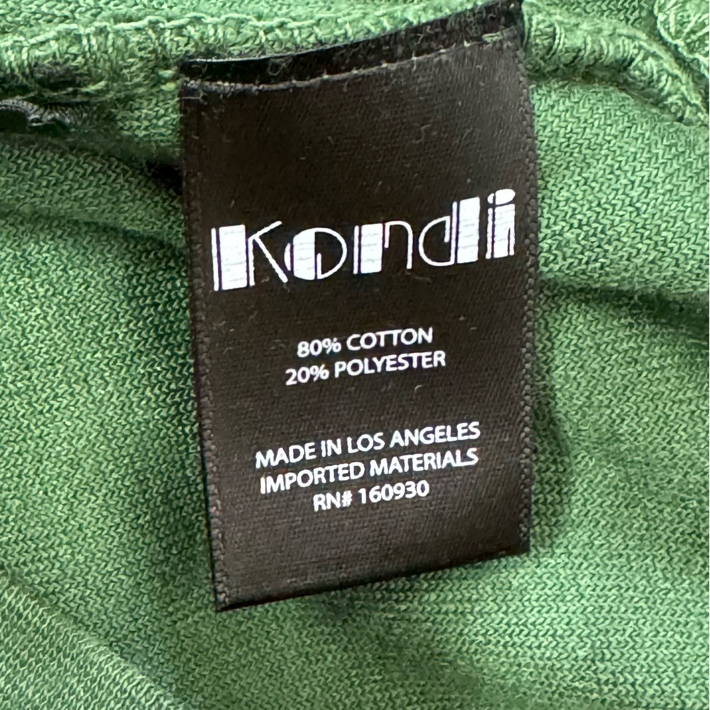 NWT Suzie Suzi Kondi Front Pleat Velour Sweatshirt in Bottle Green Sz XS - Picture 8 of 11